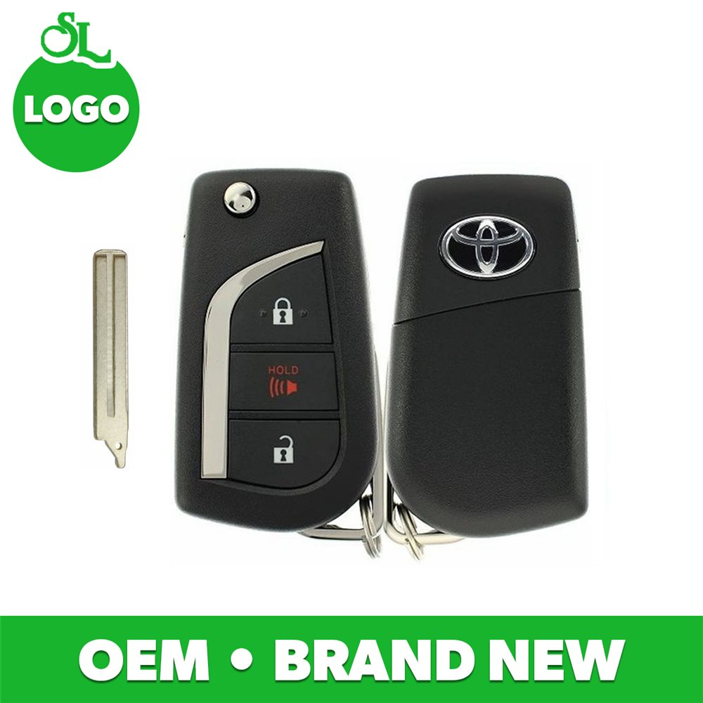 TOYOTA 3-BTN L,U,P FLIP KEY - FCC: GQ4-73T - OE:89070-0R300