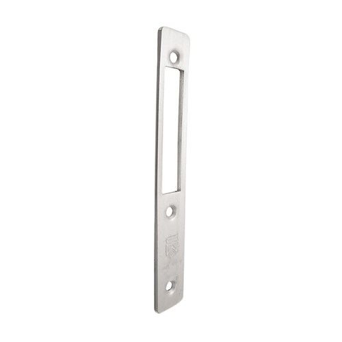 Door Deadlock Faceplate, Flat, Standard Bolt, Clear Anodized, For MS1850 Series Deadlock