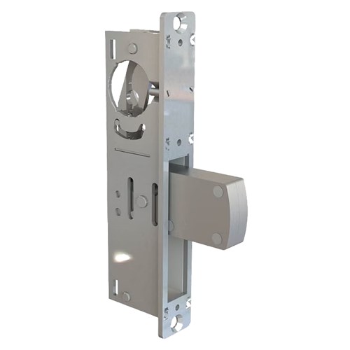 Adams Rite MS1950P-410-628 Deadlock, 1-1/2" Backset, Clear Aluminum