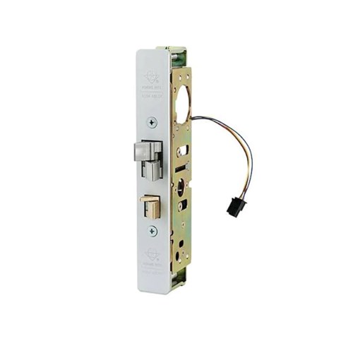 Adams Rite 4300-20-201-628 Steel Hawk Electrified Deadlatch, 31/32" Backset, Mortised 4-5/8", Standard Jamb, Clear Anodized