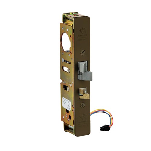 Adams Rite 4300-20-201-313 Steel Hawk Electrified Deadlatch, 31/32" Backset, Mortised 4-5/8", Standard Jamb, Dark Bronze