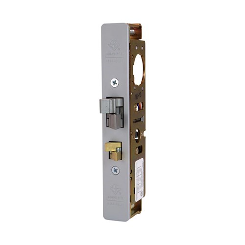 Adams Rite 4300-40-201-628 Steel Hawk Electrified Deadlatch, 1-1/2" Backset, Mortised 4-5/8", Standard Jamb, Clear Anodized