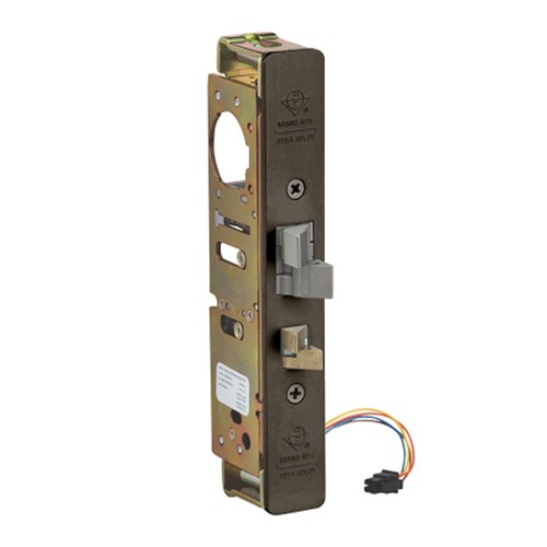 Adams Rite 4300-40-201-313 Steel Hawk Electrified Deadlatch, 1-1/2" Backset, Mortised 4-5/8", Standard Jamb, Dark Bronze