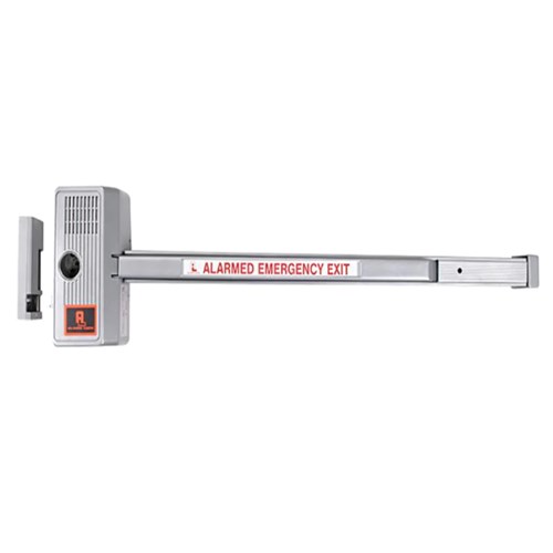 ALARM LOCK 700X28 SIRENLOCK PANIC EXIT ALARM 36" - 2 MINUTE ALARM CUTOFF OR MANUAL RESET-ALUMINUM FINISH