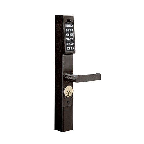 Alarm Lock DL1200 Pushbutton Trim for Narrow Stile Aluminum Doors -US10B (613) Oil Rubbed Bronze