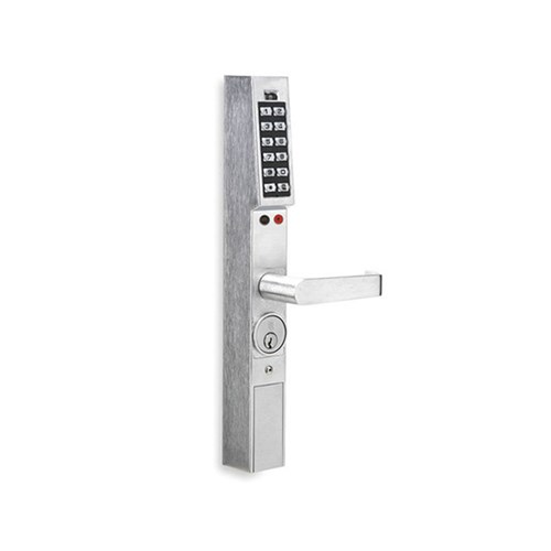 ALARM LOCK TRILOGY DL1300 NARROW STILE KEYPAD LEVER LOCK W/AUDIT TRAIL-26D SATIN CHROME - GRADE 1