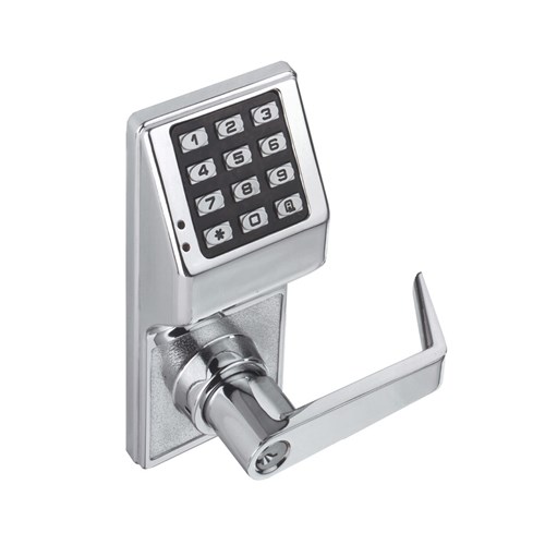 Alarm Lock DL2700WPIC 26D Trilogy T2 Weatherproof Digital Cylindrical Lock for Interchangeable Core, Satin Chrome