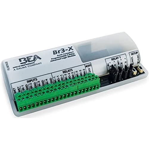 BEA 10BR3X Model BR3-X 13 Function Programmable 3-Relay Advanced Logic Module