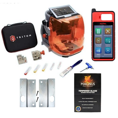 Triton PLUS Automotive Bundle #2 (Triton PLUS Automotive Machine, KM100 Programmer, Triton Mounting Kit, & Triton Screen Protector)