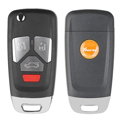 Xhorse Remote Flip Key Honda Style 4btn-black (Wired) - XKAU02EN