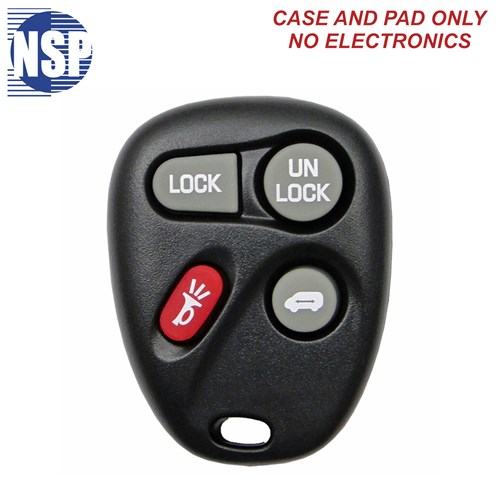 NSP GM ABO0204T 4-BTN REMOTE SHELL - L,U,P,SD