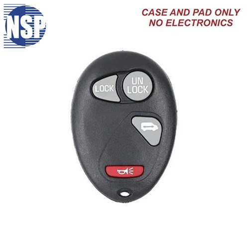 NSP GM L2C0007T 4-BTN REMOTE SHELL - L,U,P,SD