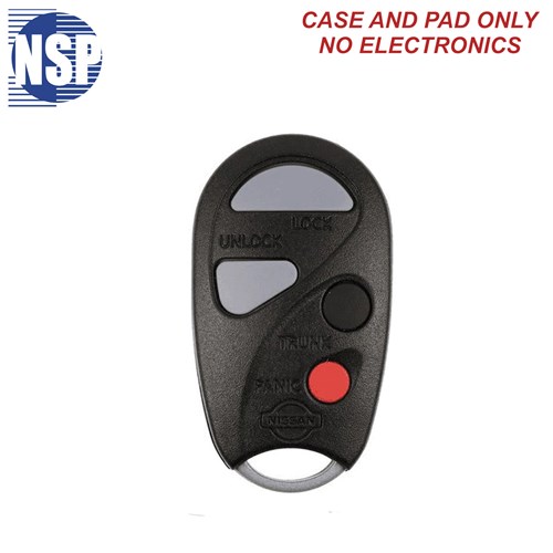 NSP NISSAN NHV 4-BTN REMOTE SHELL - L,U,P,T