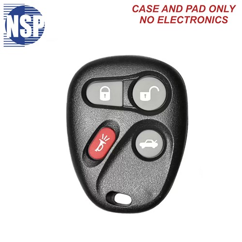 NSP GM 1BT/1XT 4-BTN REMOTE SHELL - L,U,P,T