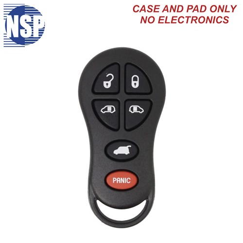 NSP CHRYSLER GQ43VT18T 6-BTN REMOTE SHELL - L,U,P,SD,SD,H