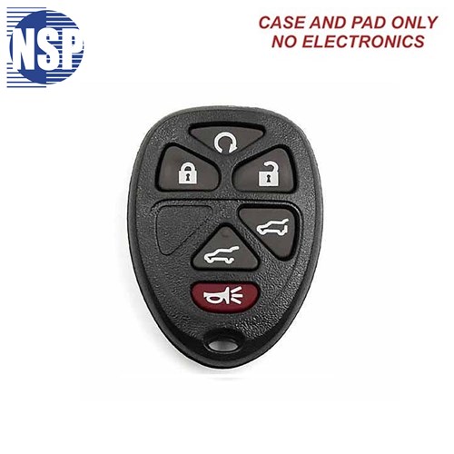 NSP GM OUC60221 6-BTN REMOTE SHELL - L,U,P,RS,RH,RG