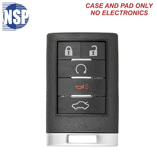 NSP CADILLAC OUC 5-BTN REMOTE SHELL - L,U,P,T,RS