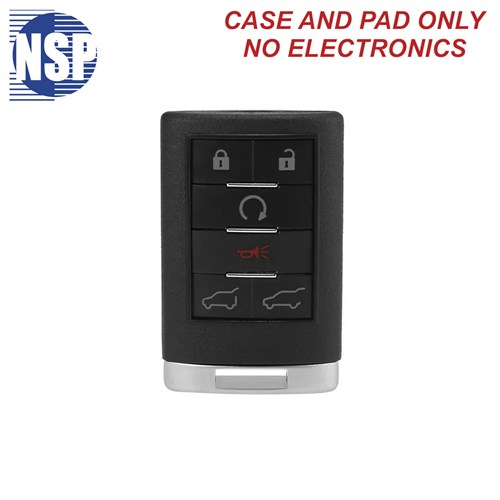 NSP CADILLAC OUC 6-BTN REMOTE SHELL - L,U,P,RH,RG,RS