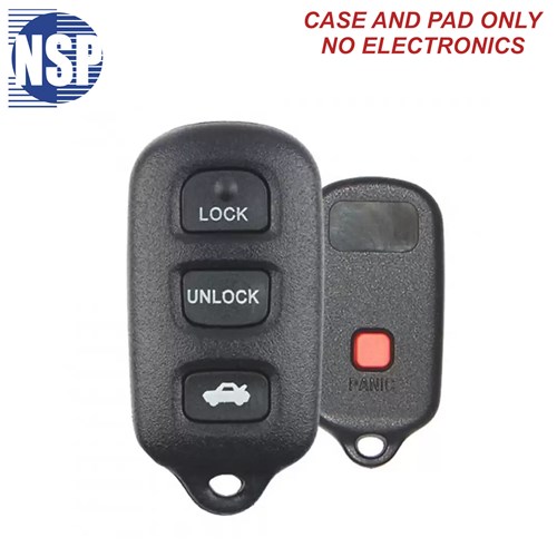 NSP TOYOTA GQ4 4-BTN REMOTE SHELL - L,U,P,T