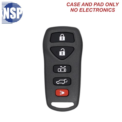 NSP NISSAN KBRASTU51 5-BTN REMOTE SHELL - L,U,P,H,SD