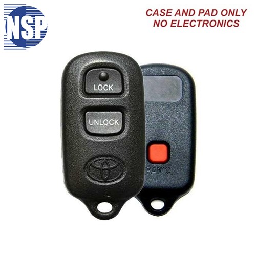 NSP TOYOTA GQ43VT14T 3-BTN REMOTE SHELL - L,U,P