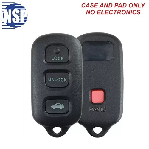 NSP TOYOTA HYQ12BAN 4-BTN REMOTE SHELL - L,U,P,T