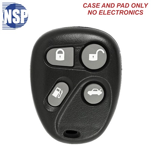 NSP CADILLAC 1XT/1BT 4-BTN REMOTE SHELL - L,U,P,GAS