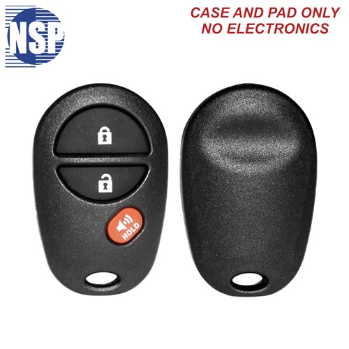 NSP TOYOTA GQ4VT20T 3-BTN REMOTE SHELL - L,U,P