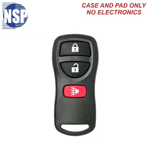 NSP NISSAN/INFINITI KBRASTU15 3-BTN REMOTE SHELL - L,U,P