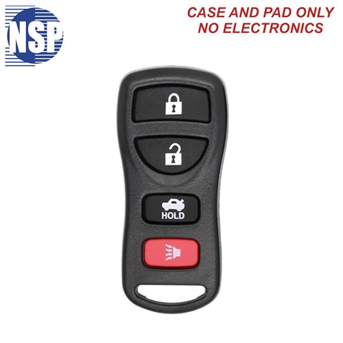 NSP NISSAN CWTW 4-BTN REMOTE SHELL - L,U,P,T