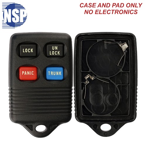 NSP FORD GQ43VT4T 4-BTN REMOTE SHELL - L,U,P,T