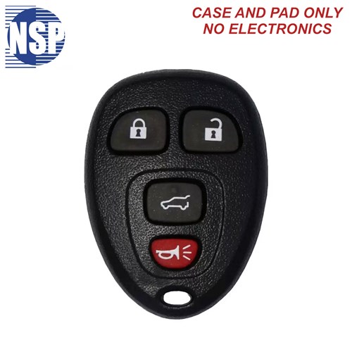 NSP GM OUC60270 4-BTN REMOTE SHELL - L,U,H,P