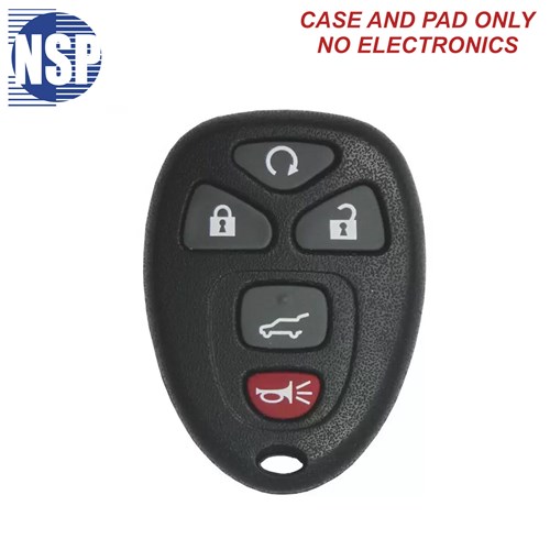 NSP GM OUC60270 5-BTN REMOTE SHELL - L,U,P,H,RS