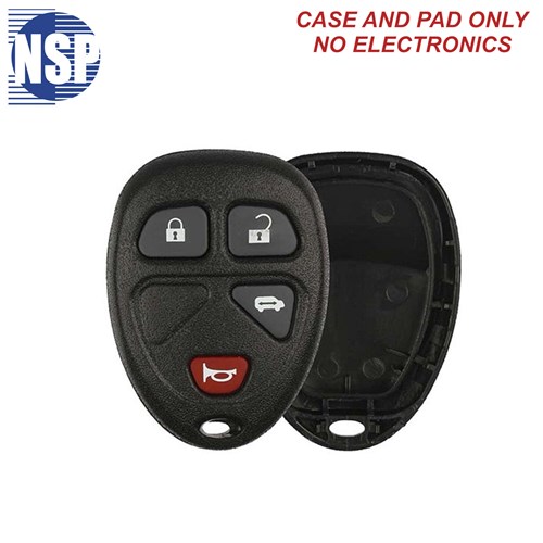 NSP GM KOBGT04A 4-BTN REMOTE SHELL - L,U,P,SD