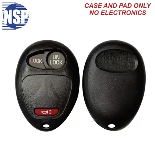 NSP GM L2C0007T 3-BTN REMOTE SHELL - L,U,P