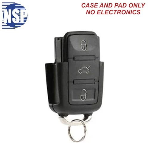 NSP VOLKSWAGEN AM/DC/H/P/T 4-BTN REMOTE SHELL - L,U,P,T