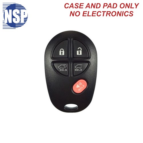 NSP TOYOTA GQ43VT20T 5-BTN REMOTE SHELL - L,U,P,RH,RG