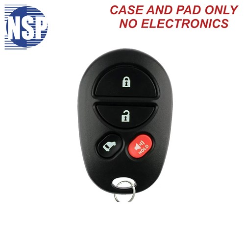 NSP TOYOTA GQ43VT20T 4-BTN REMOTE SHELL - L,U,P,SD