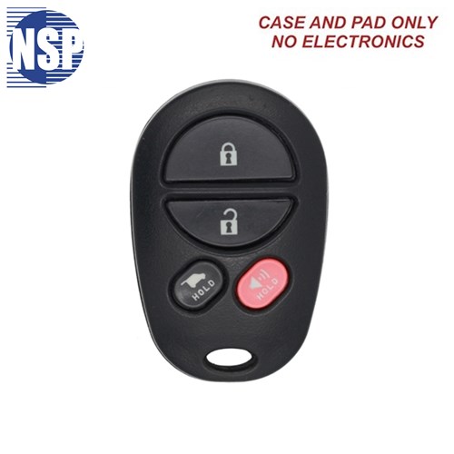 NSP TOYOTA GQ43VT20T 4-BTN REMOTE SHELL - L,U,P,H