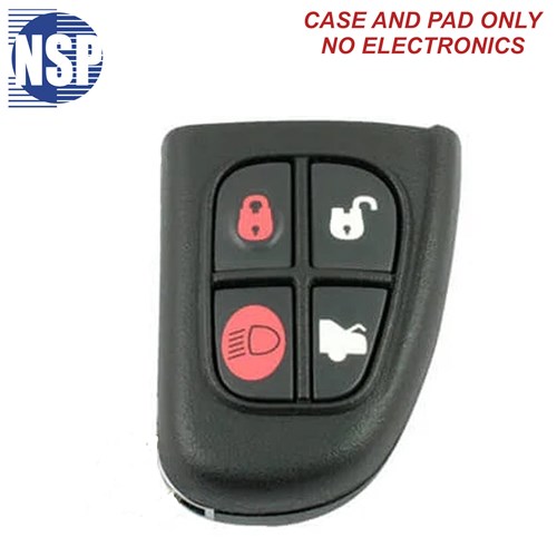 NSP JAGUAR NHVW1U241 4-BTN FLIP KEY SHELL REMOTE PORTION - L,U,P,T