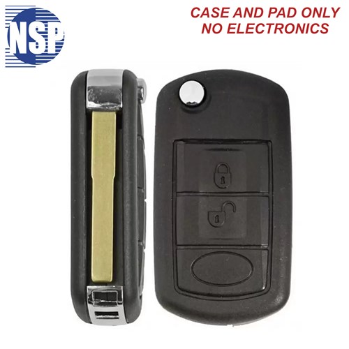 NSP LAND ROVER NT8 3-BTN FLIP KEY SHELL WITH HU101 BLADE- L,U,P