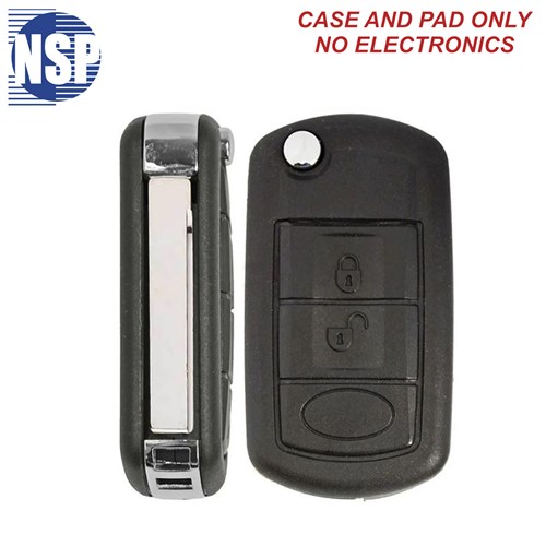 NSP LAND ROVER NT8 3-BTN FLIP KEY SHELL WITH HU92 BLADE- L,U,P