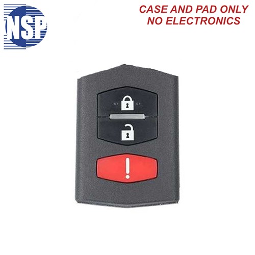 NSP MAZDA BGBX 3-BTN FLIP KEY SHELL REMOTE PORTION ONLY - L,U,P