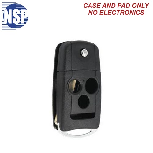 NSP ACURA MLB/N5F 4-BTN FLIP KEY SHELL WITH CHIP - L,U,P,H