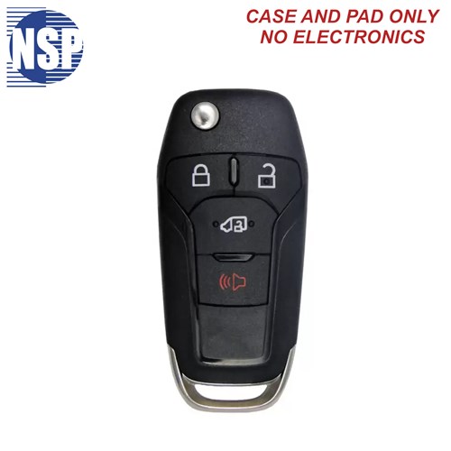 NSP FORD TRANSIT 4-BTN FLIP KEY SHELL WITH BLADE - L,U,P,CD