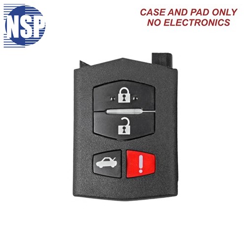 NSP MAZDA KPU41788 4-BTN FLIP KEY SHELL REMOTE PORTION ONLY - L,U,P,T