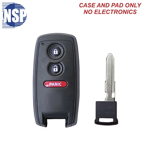 NSP SUZUKI KBRTS003 3-BTN SMART KEY SHELL WITH E-KEY - L,U,P