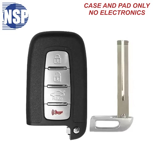 NSP HYUNDAI/KIA SY5 4-BTN SMART KEY SHELL WITH KK10 E-KEY - L,U,P,T