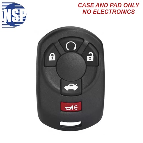 NSP CADILLAC M3N 5-BTN SMART KEY SHELL - L,U,P,T,RS