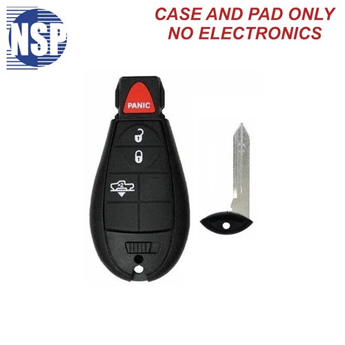 NSP RAM GQ4-53T 4-BTN SMART KEY SHELL WITH E-KEY - L,U,P,AS